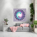 Mandala Leinwanddruck, Wanddeko, Wandbehang Universal Harmony Yin Und Yang Yandala Yvonne Lamberty