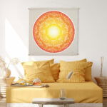 LOVELY HEAT Mandala Stoff-Wandbehang Yandala Yvonne Lamberty