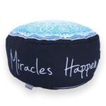 MIRACLES HAPPEN Mandala Yogakissen deep-blue Yandala Yvonne Lamberty