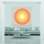 LOVELY HEAT Mandala Stoff-Wandbehang Yandala Yvonne Lamberty