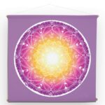 TREASURE YOUR INTUITION Mandala Stoff Wandbehang Yandala Yvonne Lamberty