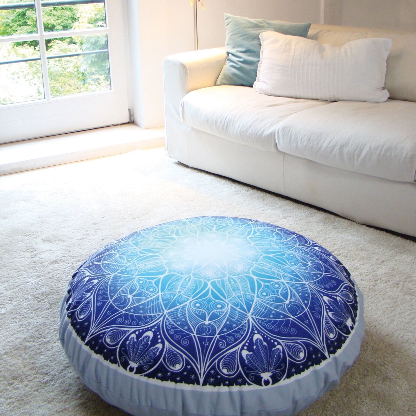 Mandala Dreamcatcher Pouf Meditationskissen Yogakissen Yandala Yvonne Lamberty